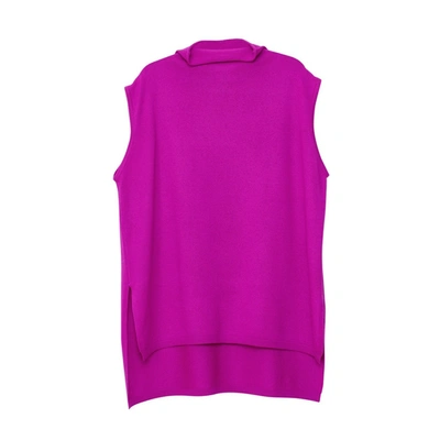 Arela Noya Cashmere Vest In Bright Pink In Fluorescent Pink