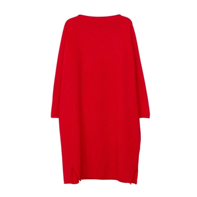 Arela Iris Cashmere Dress In Red In Bright Red