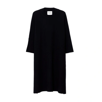 Arela Dolly Merino Wool Dress In Black