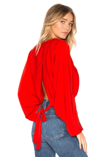 About Us Liliana Open Back Top In Red