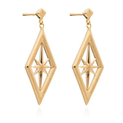 Rachel Jackson London Nova Star Earrings In Gold
