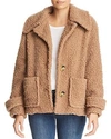 Free People So Soft Cozy Peacoat In Brown