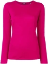 Aspesi Round Neck Sweater In Pink