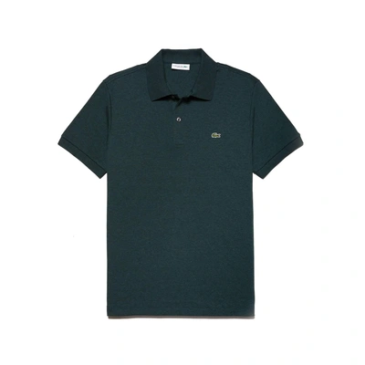 Lacoste Men's Regular Fit Pima Cotton Interlock Polo In Green