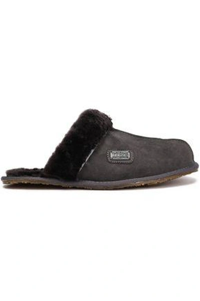 Australia Luxe Collective Woman Shearling Slippers Dark Gray