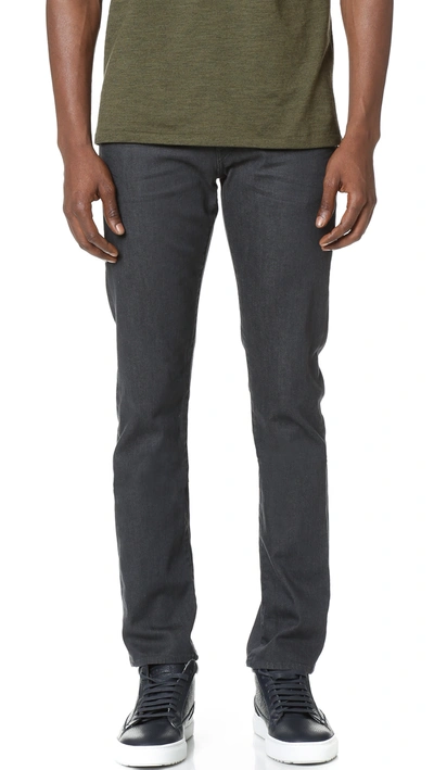 J Brand Tyler Slim Straight Jeans In Grey Luna
