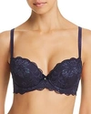 Le Mystere 'sophia' Lace Underwire Bra In Sapphire