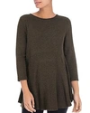 B Collection By Bobeau Brushed Tunic Top In Military Olive