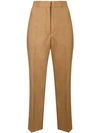 Ports 1961 Cropped Trousers In Brown