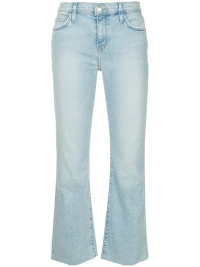 Current Elliott Flared Cropped Jeans In Blue