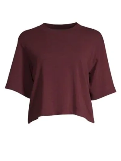 Cotton Citizen Tokyo Crop Tee In Sangria