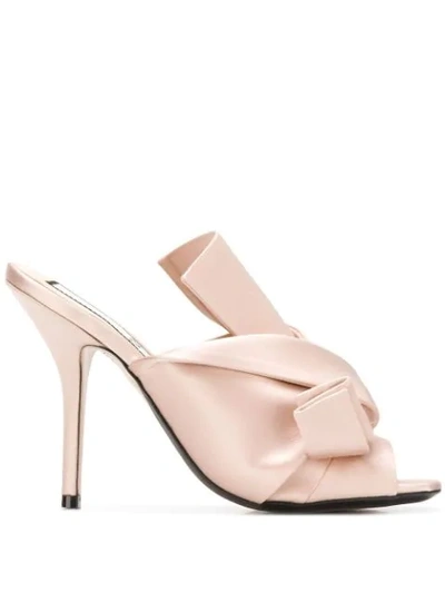 N°21 Knotted Straps Mules In Pink