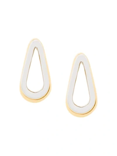 Annelise Michelson Small Double Ellipse Earrings In Gold