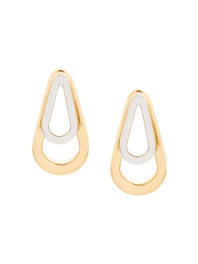 Annelise Michelson Medium Double Ellipse Earrings In Gold