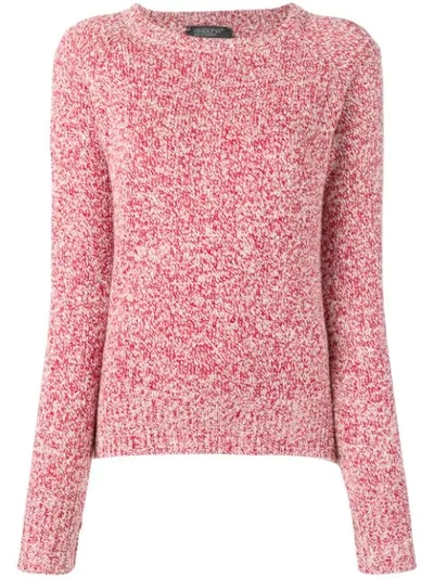 Aragona Cashmere Melange Sweater In Red