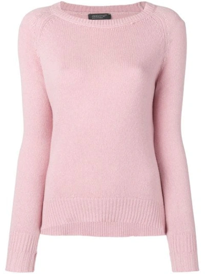 Aragona Cashmere Crew Neck Sweater In Pink