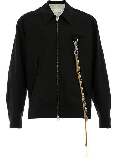 Song For The Mute Stack Oversized Coach Jacket - Black