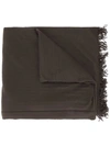 Rick Owens Loose Wide Scarf - Brown