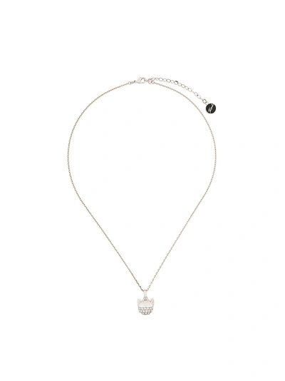 Karl Lagerfeld Cry Choupette Necklace - Silver