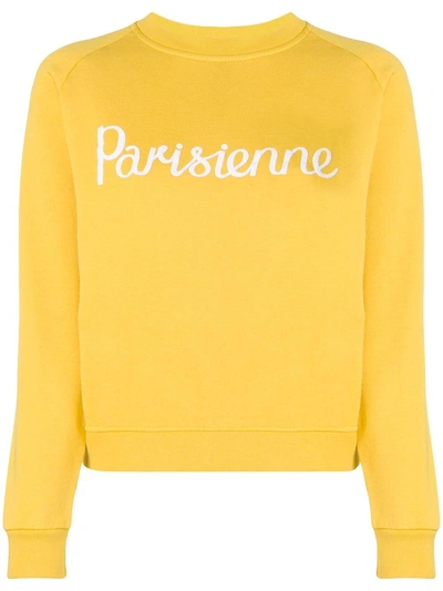Maison Kitsuné Parisienne Sweatshirt - Yellow