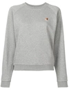 Maison Kitsuné Fox Sweatshirt In Grey