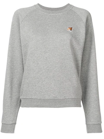 Maison Kitsuné Fox Sweatshirt In Grey