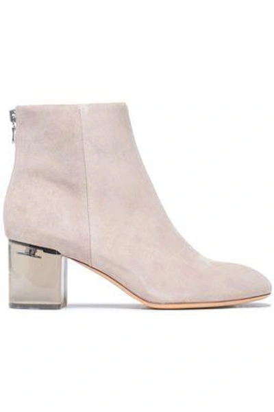 Rag & Bone Suede Ankle Boots In Pastel Pink