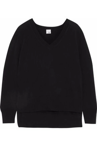 Iris & Ink Freddie Cashmere Sweater In Black