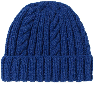 Inverallan Aran Hat In Blue