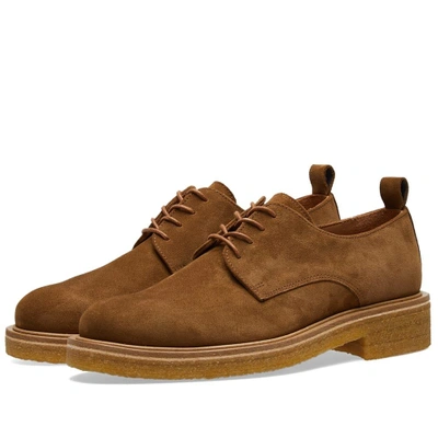 Ami Alexandre Mattiussi Ami Suede Derby Shoe In Brown ModeSens