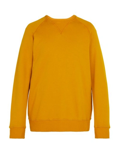 President's Fleece-back Supima Cotton-jersey Sweatshirt - Saffron
