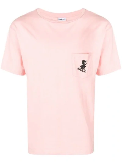 Paterson Ski Bear Pocket T In Pink