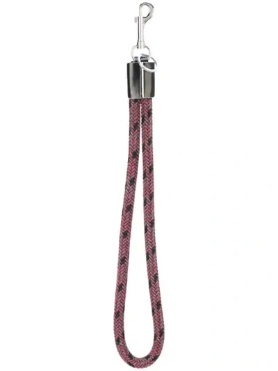 Marni Round Cord Keyring In Pink