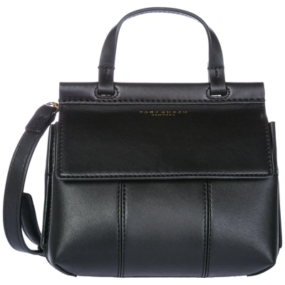 Tory Burch Women's Handbag Cross-body Messenger Bag Purse  Mini Satchel In Black