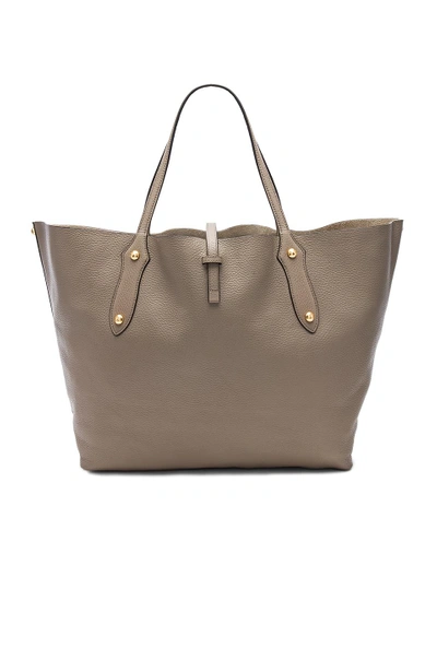 Annabel Ingall Isabella Large Tote In Grey. In Ecru