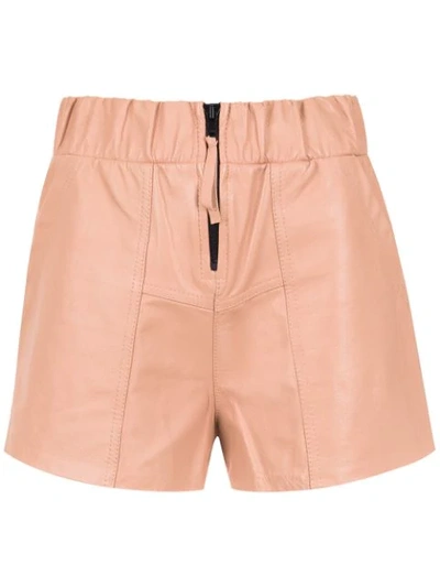 Andrea Bogosian Leather Shorts - 中性色 In Neutrals