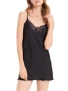 Josie Natori Lace Chemise In Black