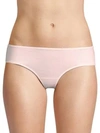 Hanro Women's Ultralight High-cut Brief In White Rose