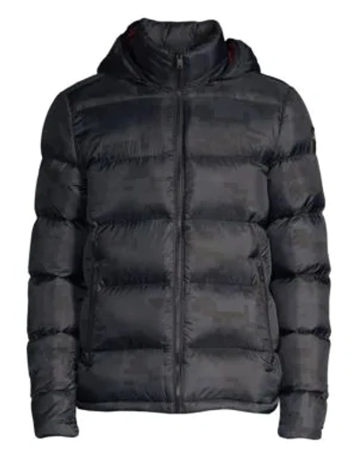 Moose Knuckles Whitewood Reversible Puffer Coat In Digital Camo