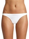 Milly St. Lucia Vita Solid Bikini Bottom In White