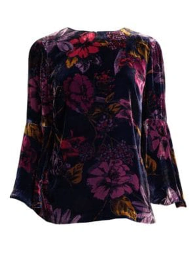Trina Turk Astral Floral Top In Multi