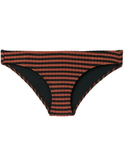 Solid & Striped The Rachel Bikini Bottom In Black Stripe