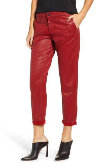 leatherette trousers