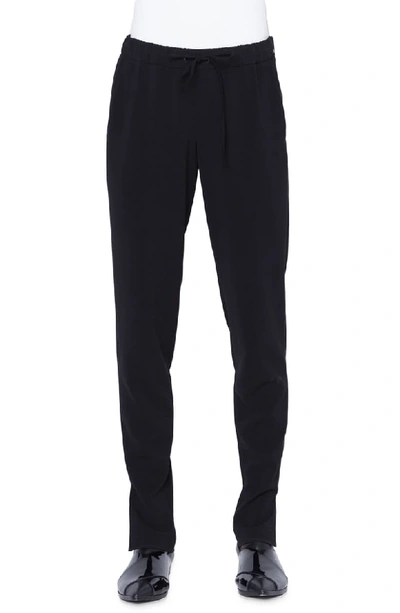 Akris Punto Mike Tapered Jersey Pants In Nero