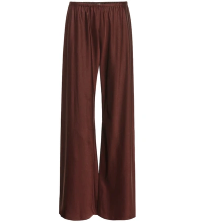 The Row Gala High-rise Palazzo Pants In Red