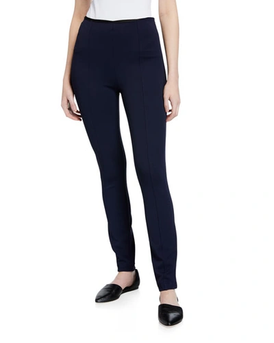 The Row Bosso High-rise Skinny-leg Pants In Black
