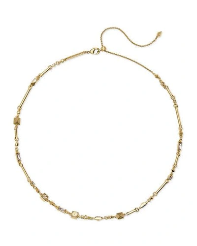 Kendra Scott Rhett Collar Necklace In Smoky Mix/ Gold