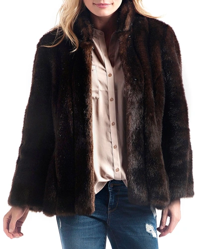 Fabulous Furs Favorite Faux Fur Jacket In Brown