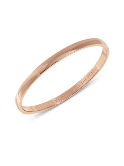 Kate Spade Stop And Smell The Roses Idiom Bracelet In Rose Gold