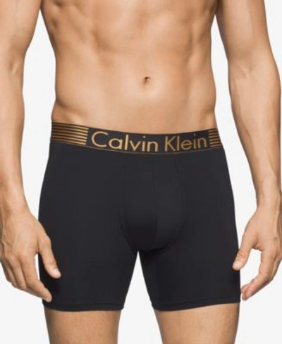 Calvin Klein Limited Edition Iron Strength Boxer Briefs In Black W/ Gold |  ModeSens